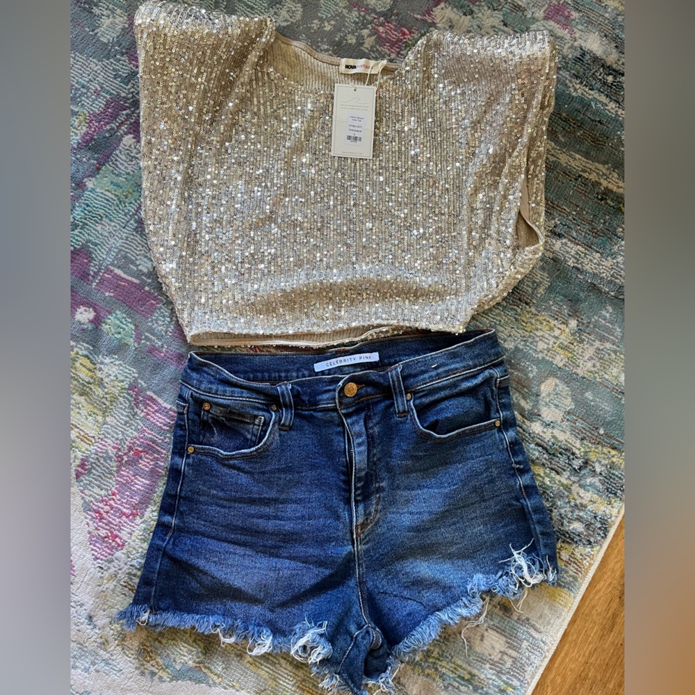 Sequin Crop Top Nova Vintage